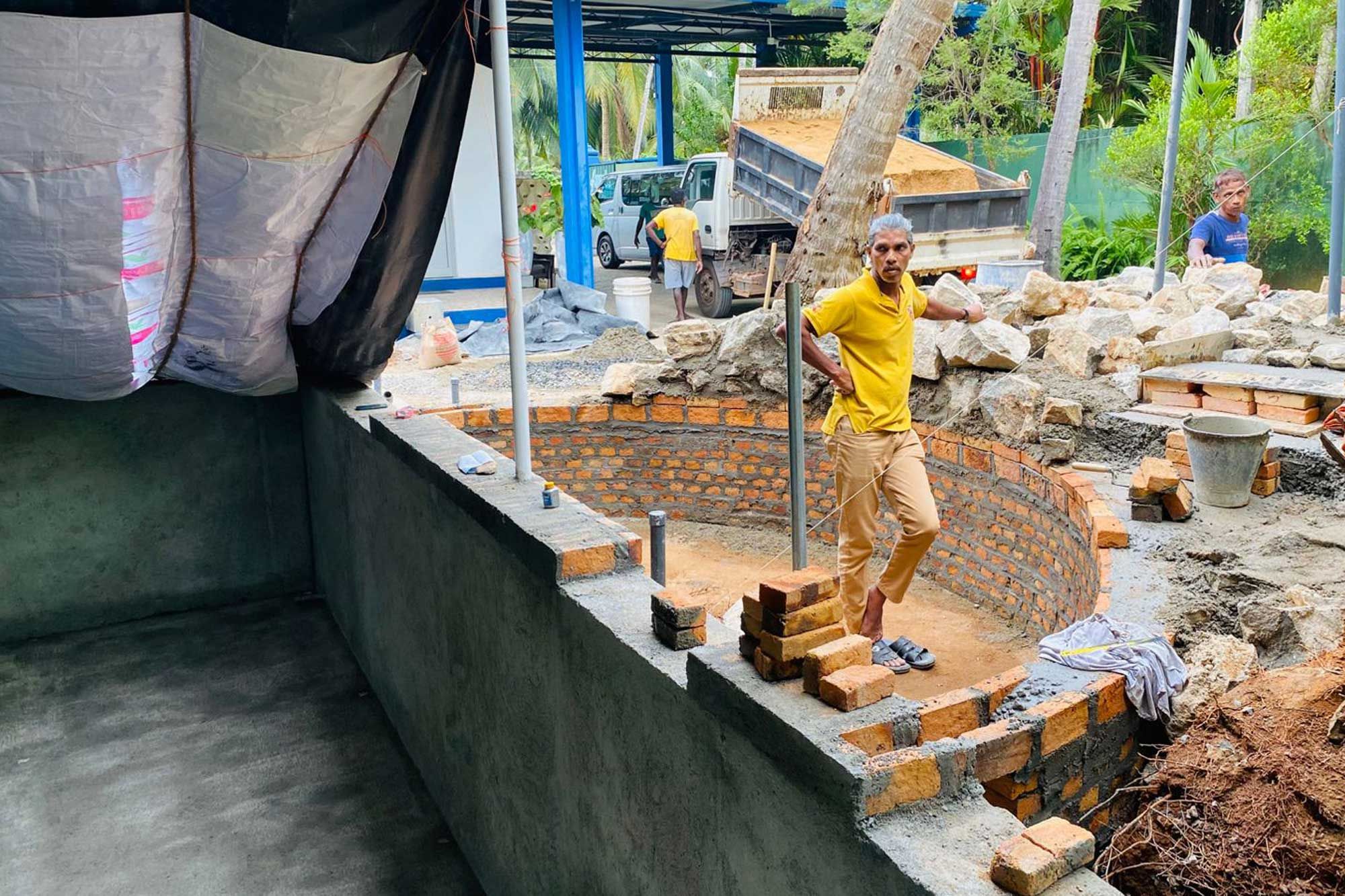 Wände & Boden verputzt