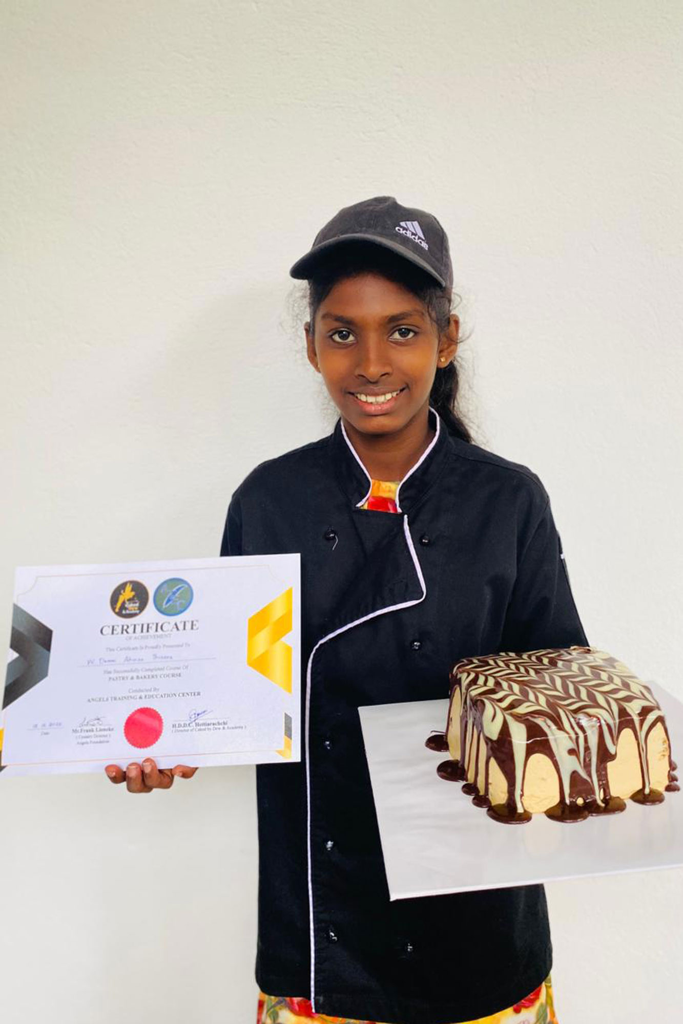 Zertifikat und ihrem Kuchen