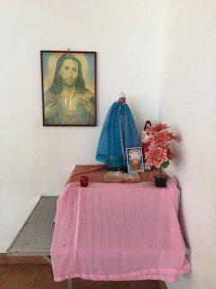 Jesus wird hier in Sri Lanka (für deutsche Verhältnisse) oft ziemlich kitschig dargestellt...