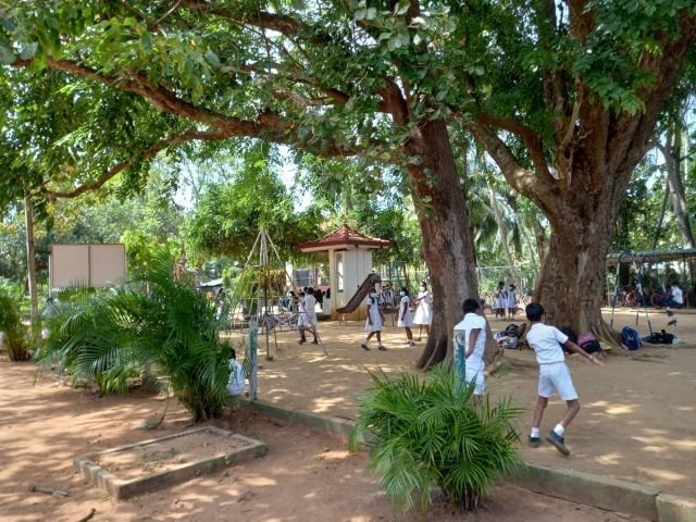 Spielplatz auf dem großen Schulgelände