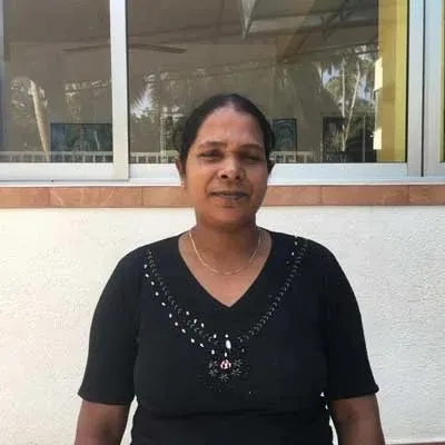 Deepani seit über 15 Jahre kocht sie im Angels Home