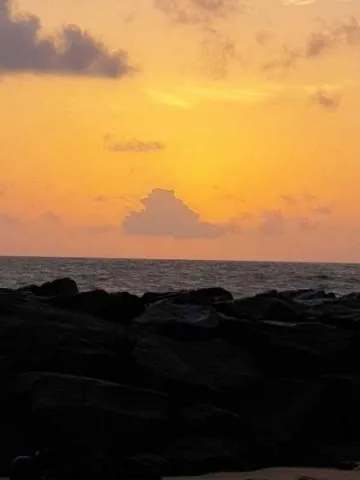 Ein toller Sonnenuntergang zur Begr&uuml;&szlig;ung