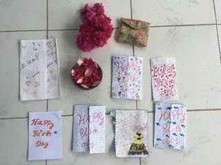 Ein Teil meiner Geschenke von den M&auml;dchen