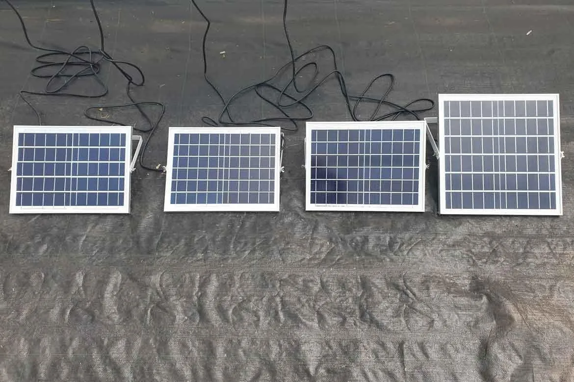 Und noch etwas Solar-Power f&uuml;r die  Stromversorgung