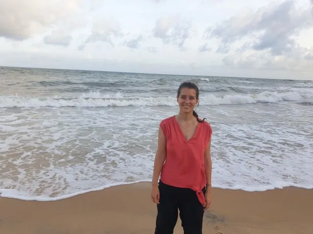 Gleich vor dem Angels Home liegt der Strand von Marawila