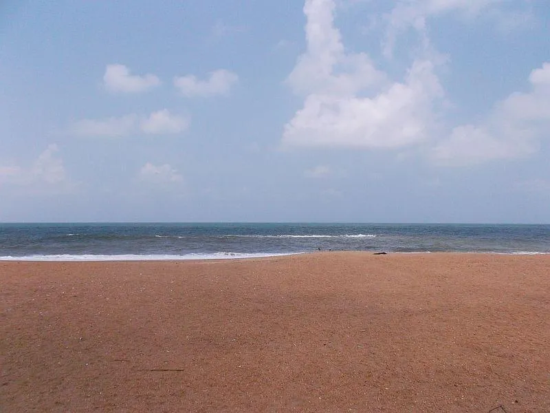 Der Strand von Marawila, Sri Lanka.