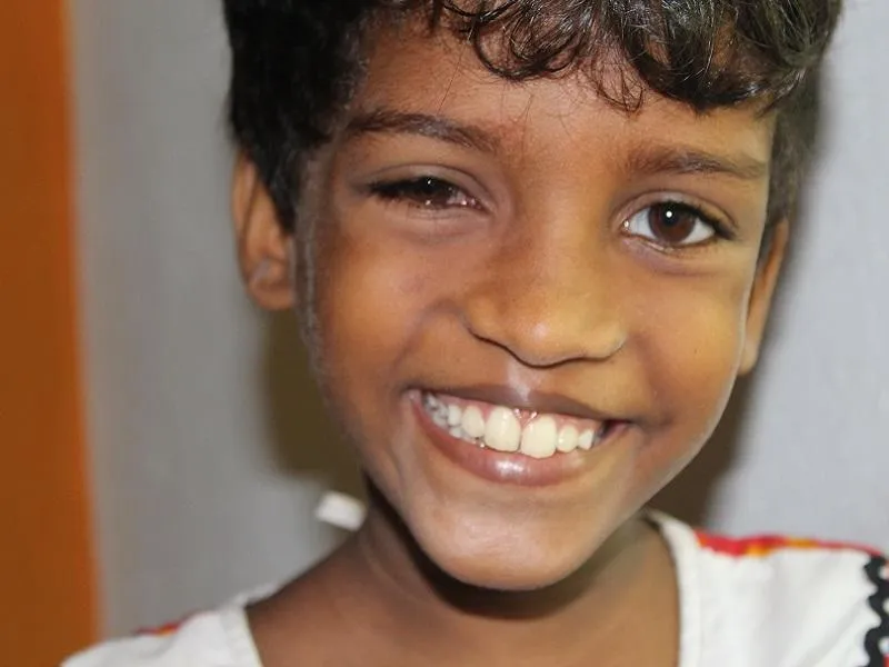 Madushani nimmt ihr rotes Auge gelassen hin