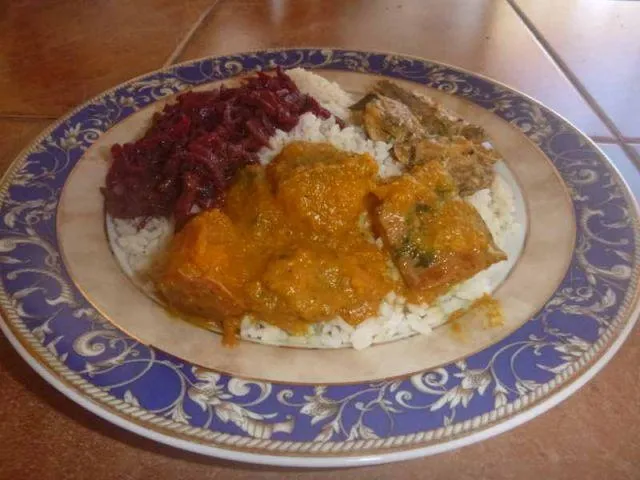 Zusammen mit Reis genie&szlig;en