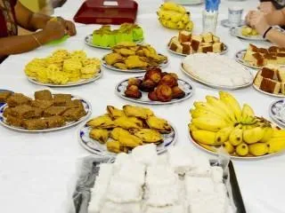 Das traditionelle Fr&uuml;hst&uuml;ck am Tag der Feier