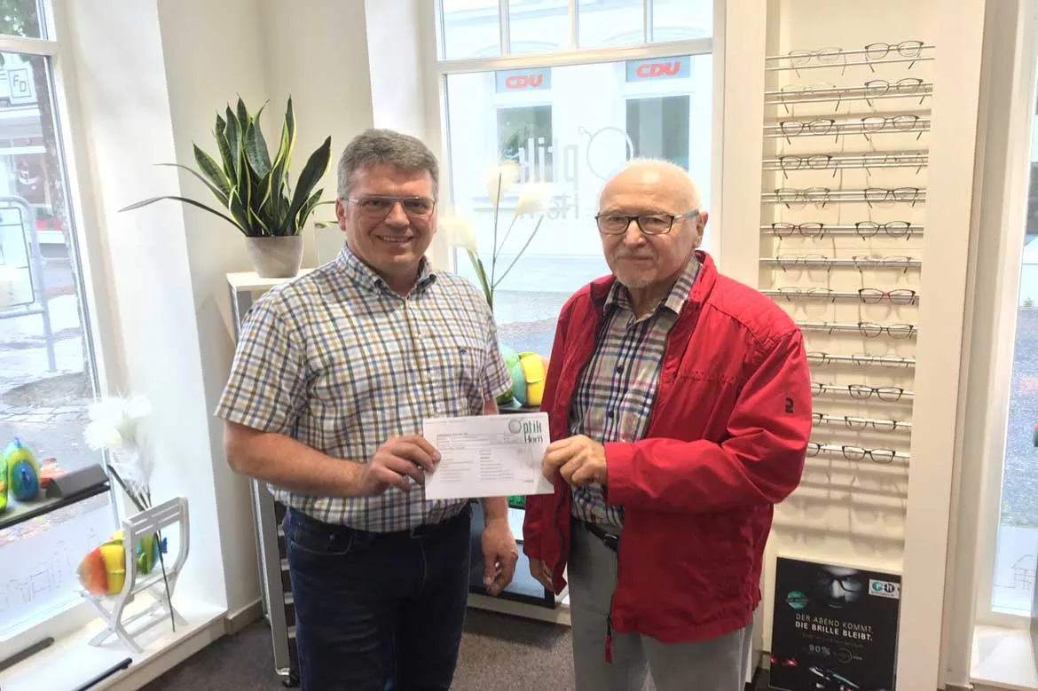 Unterst&uuml;tzung von Optik Horn aus Lengerich