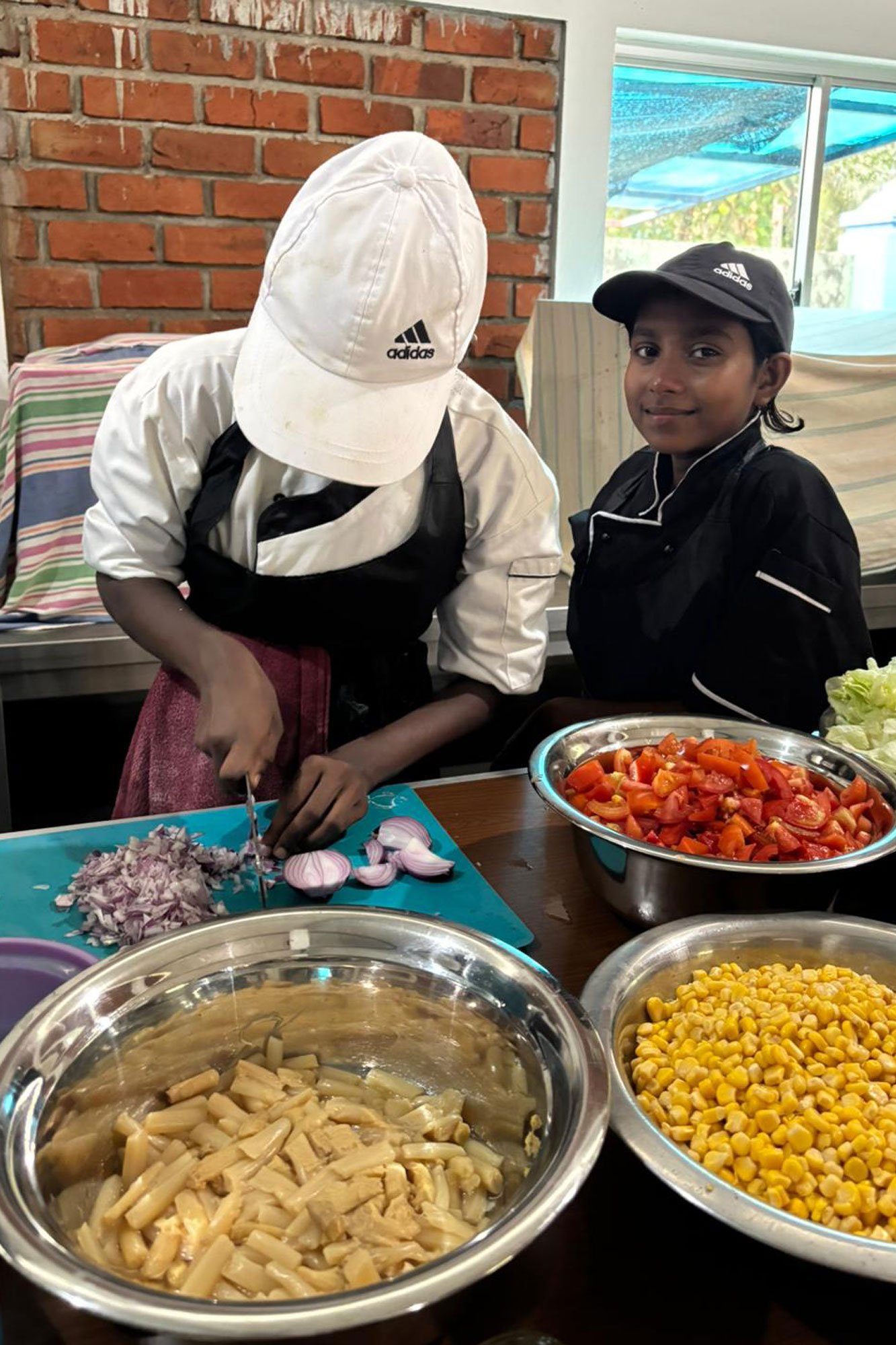 Beim Zwiebeln schneiden