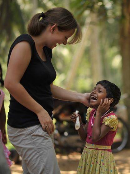 Mit Achini beim Rumalbern