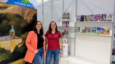 Mit meiner Kolleging bei der Buchmesse in Leipzig