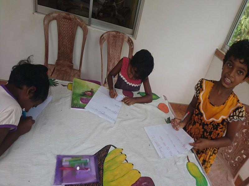 Die Mädels hochkonzentriert